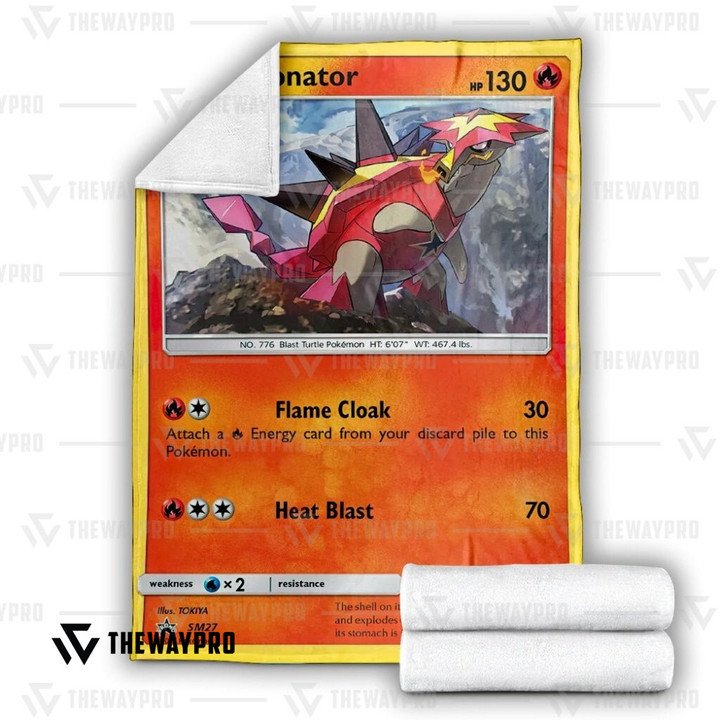 Pokemon Turtonator Bedding Set And Quilt Blanket Pokemon Turtonator Bedding Set And Quilt Blanket