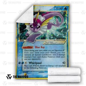 Pokemon Vaporeon Gold Star Bedding Set And Quilt Blanket