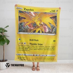 Pokemon Zapdos Vivid Voltage Bedding Set And Quilt Blanket