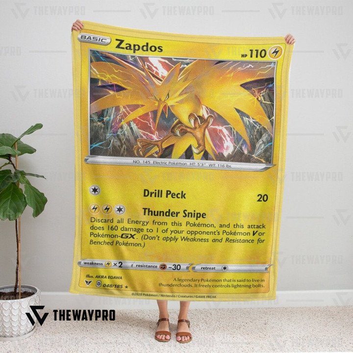 Pokemon Zapdos Vivid Voltage Bedding Set And Quilt Blanket Pokemon Zapdos Vivid Voltage Bedding Set And Quilt Blanket
