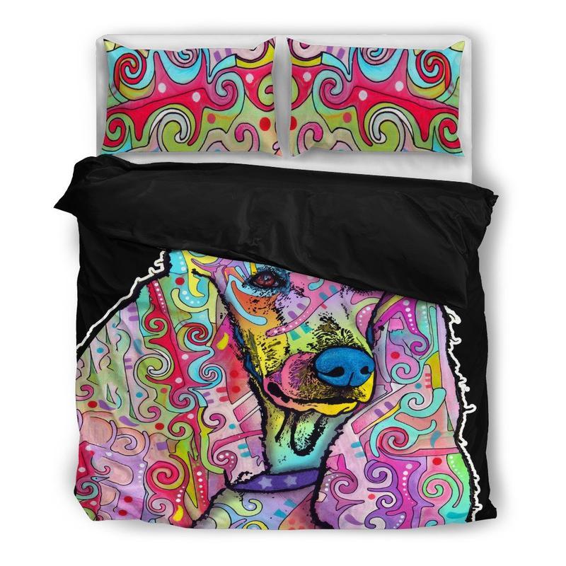 Poodle 2 Duvet Cover and Pillowcase Set Bedding Set Poodle 2 Duvet Cover and Pillowcase Set Bedding Set