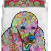 Poodle Duvet Cover and Pillowcase Set Bedding Set