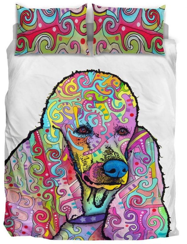 Poodle Duvet Cover and Pillowcase Set Bedding Set Poodle Duvet Cover and Pillowcase Set Bedding Set