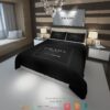 Prada Black Duvet Cover Bedding Set