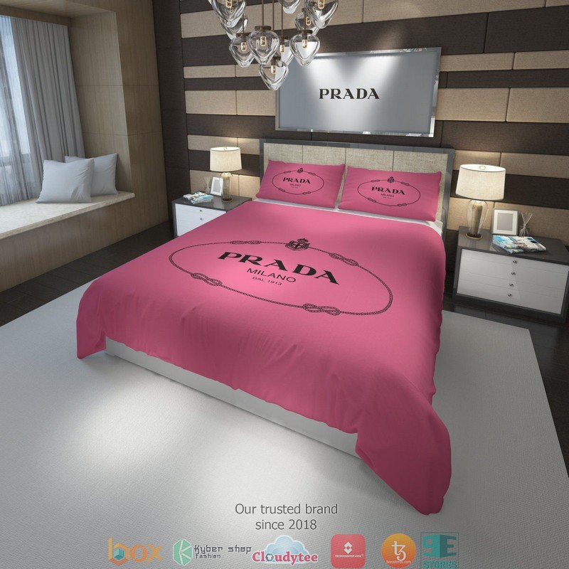 Prada Milano Pink Duvet Cover Bedding Set Prada Milano Pink Duvet Cover Bedding Set