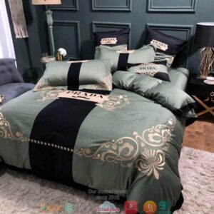 Prada Navy Quilt Bedding Set