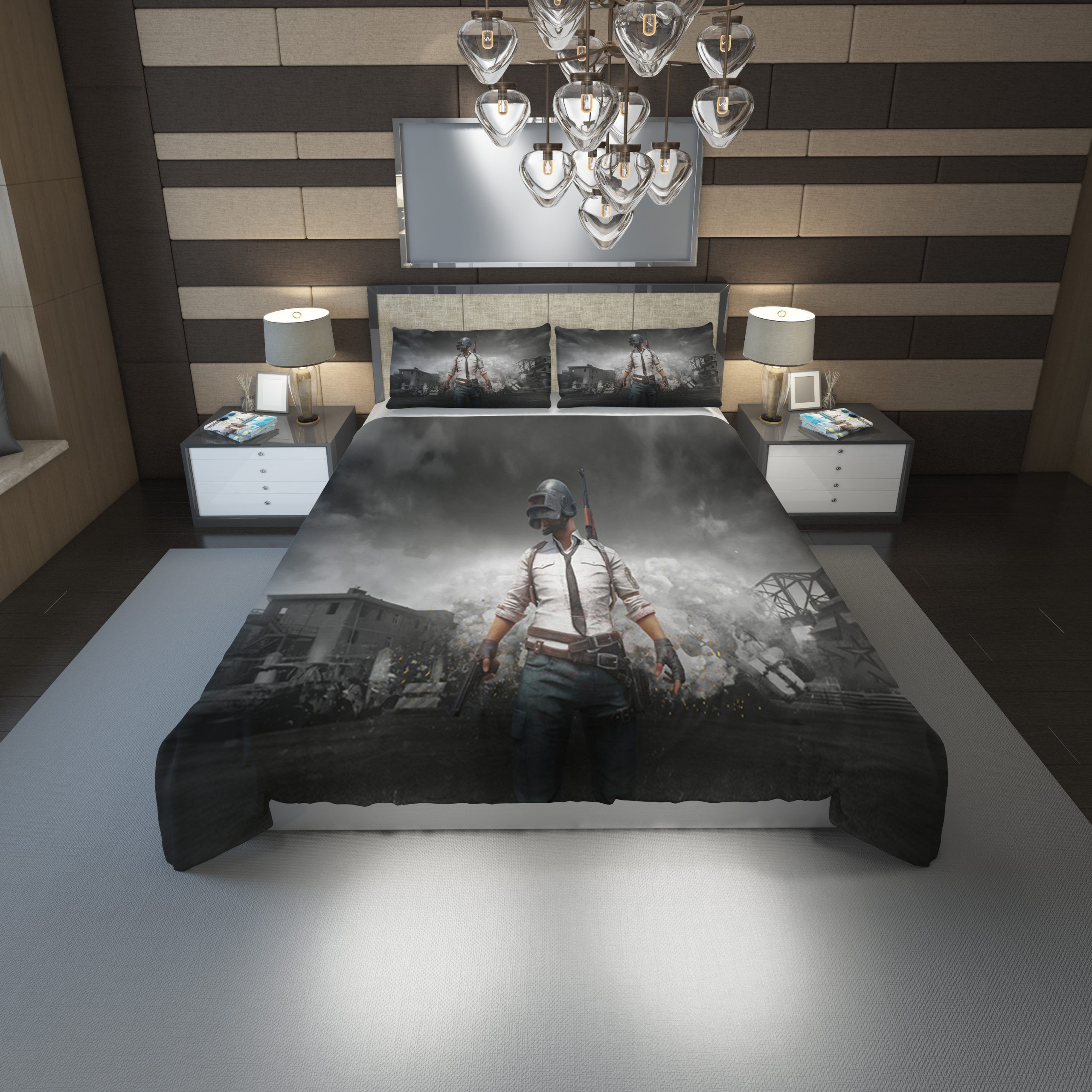 Pubg Duvet Cover and Pillowcase Set Bedding Set 1131 Pubg Duvet Cover and Pillowcase Set Bedding Set 1131