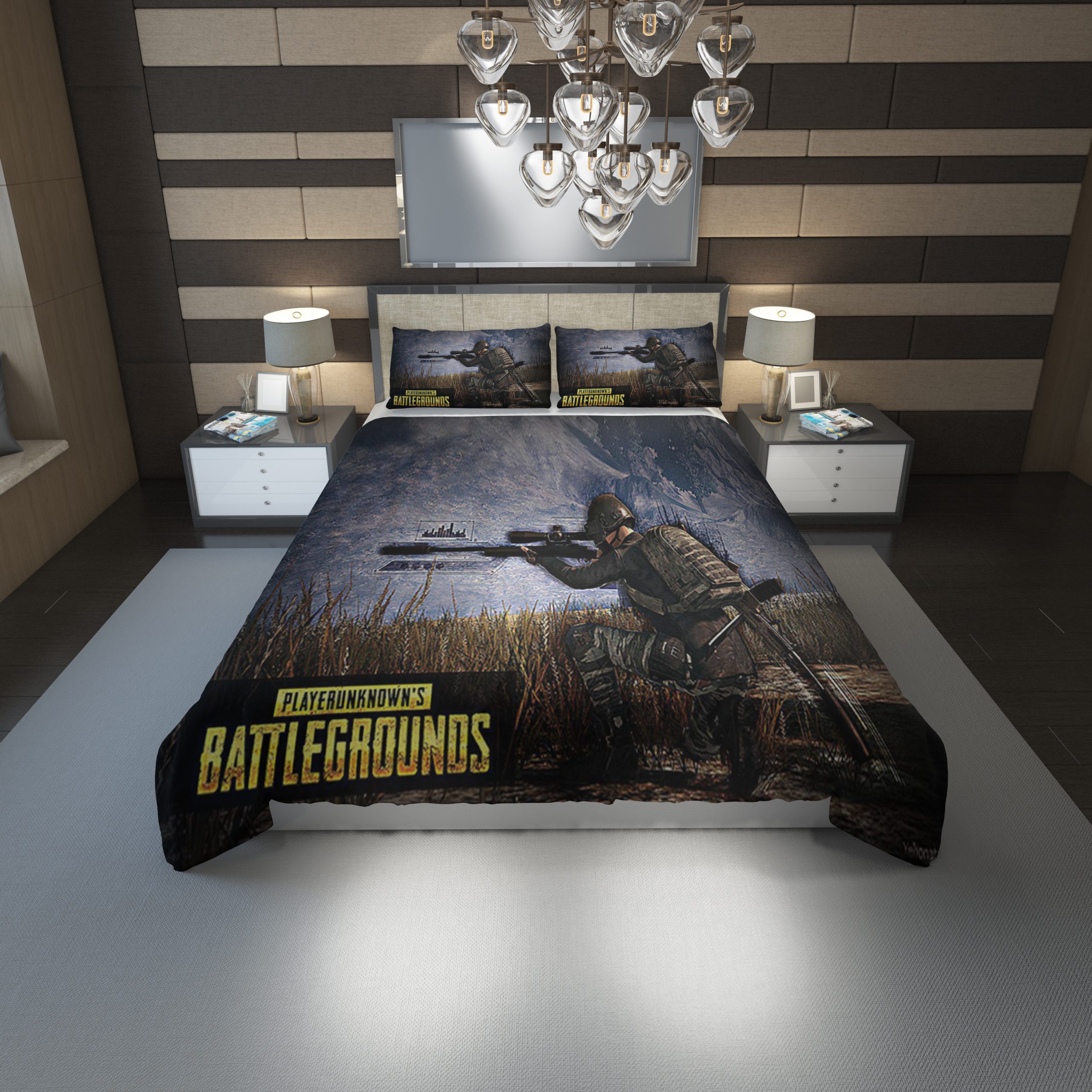 Pubg Duvet Cover and Pillowcase Set Bedding Set 1133 Pubg Duvet Cover and Pillowcase Set Bedding Set 1133