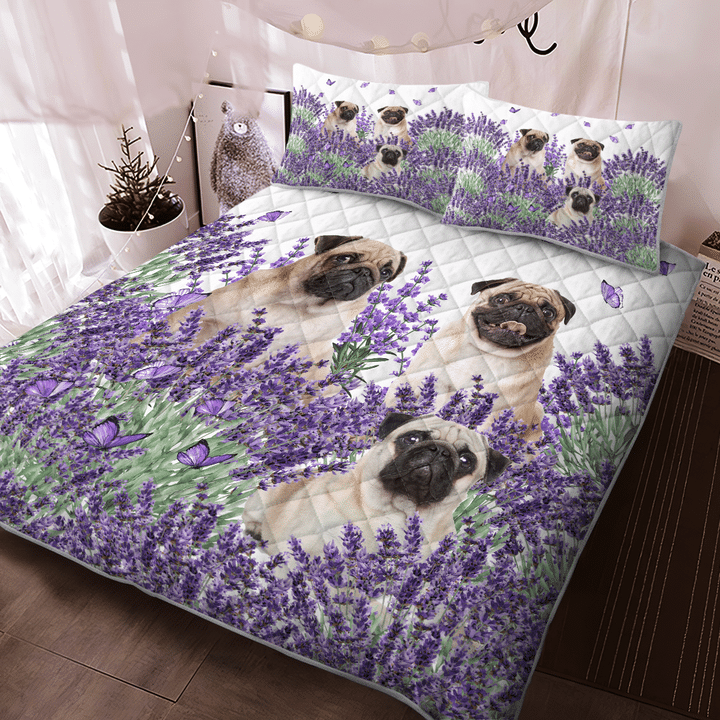 Pug-Lavender-Quilt-Bedding-Set-1