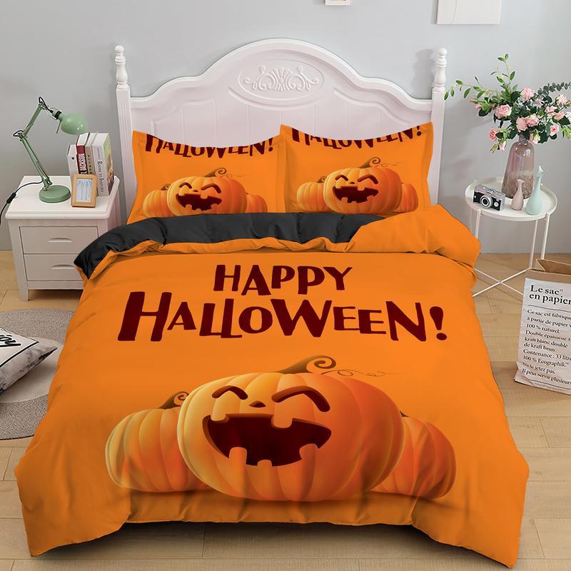 Pumpkin Happy Halloween Bedding Set Pumpkin Happy Halloween Bedding Set