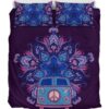 Purple Bus Duver Duvet Cover and Pillowcase Set Bedding Set