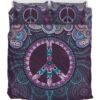 Purple Peace Duver Duvet Cover and Pillowcase Set Bedding Set