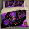 Purple Turtle Lizard Bedding Set