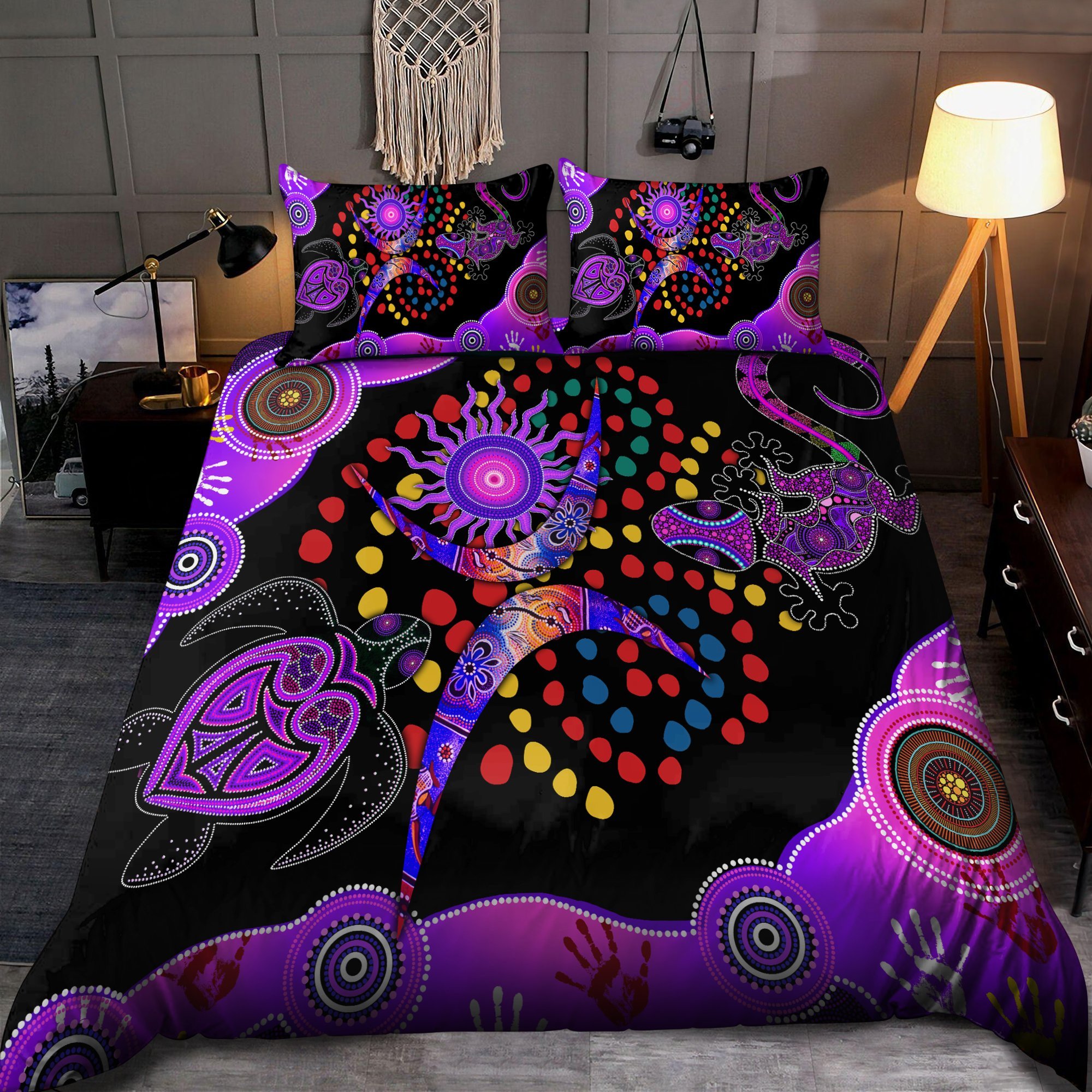 Purple-Turtle-Lizard-Bedding-Set-2