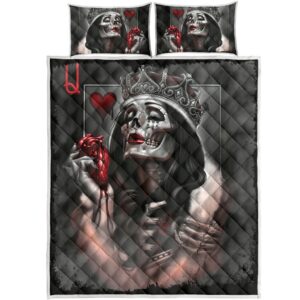 Queen Skull All Over Print Bedding Set