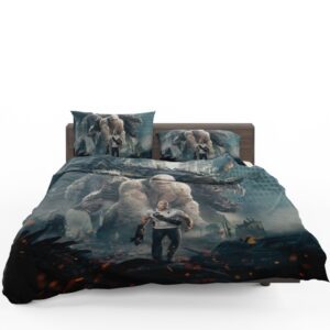 Rampage Dwayne Johnson White Gorilla Bedding Set