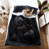 Raven And Runic Symbols Viking Quilt Bedding Set