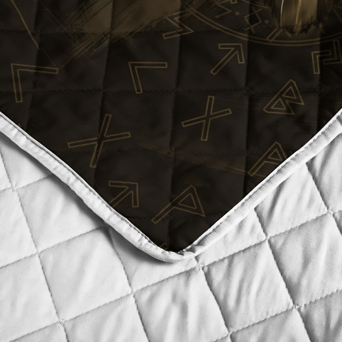 Raven Valknut Quilt Bedding Set Raven Valknut Quilt Bedding Set