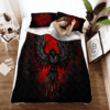 Raven Vegvisir Viking Quilt Bedding Set