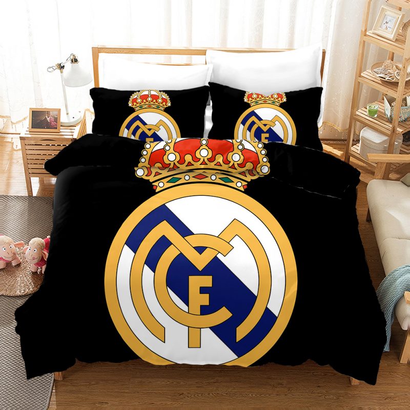 Real Madrid Duvet Cover and Pillowcase Set Bedding Set Real Madrid Duvet Cover and Pillowcase Set Bedding Set