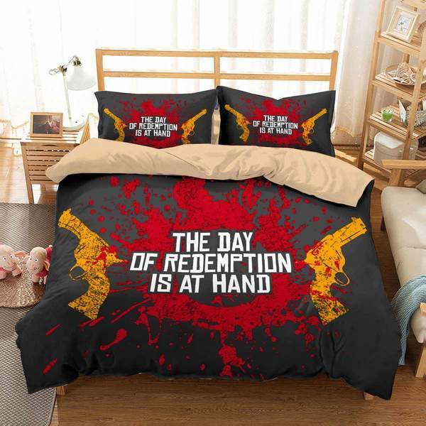 Red Dead Redemption 2 Duvet Cover and Pillowcase Set Bedding Set 492 Red Dead Redemption 2 Duvet Cover and Pillowcase Set Bedding Set 492
