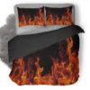 Red Fire Tb Duvet Cover and Pillowcase Set Bedding Set