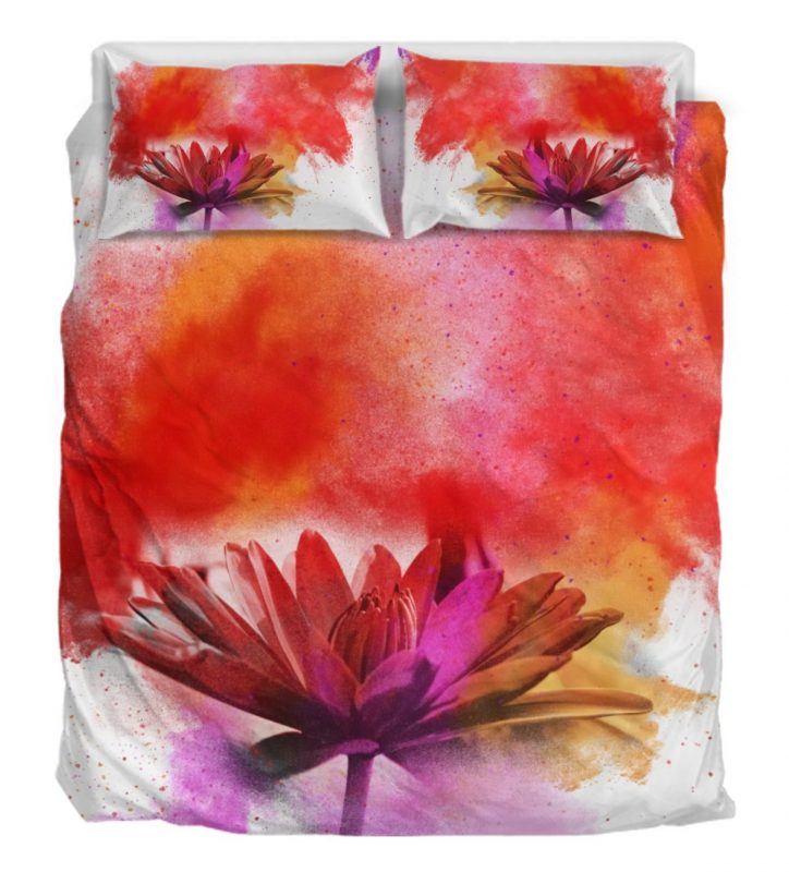 Red Flower Duver Duvet Cover and Pillowcase Set Bedding Set Red Flower Duver Duvet Cover and Pillowcase Set Bedding Set