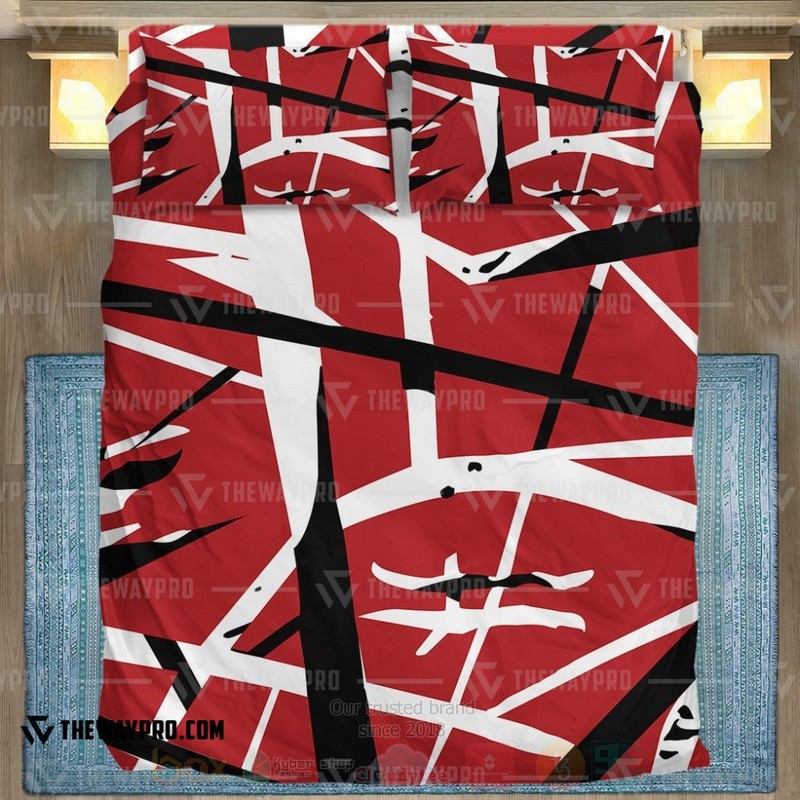 Red Frankenstrat Strings Custom Bedding Set Red Frankenstrat Strings Custom Bedding Set