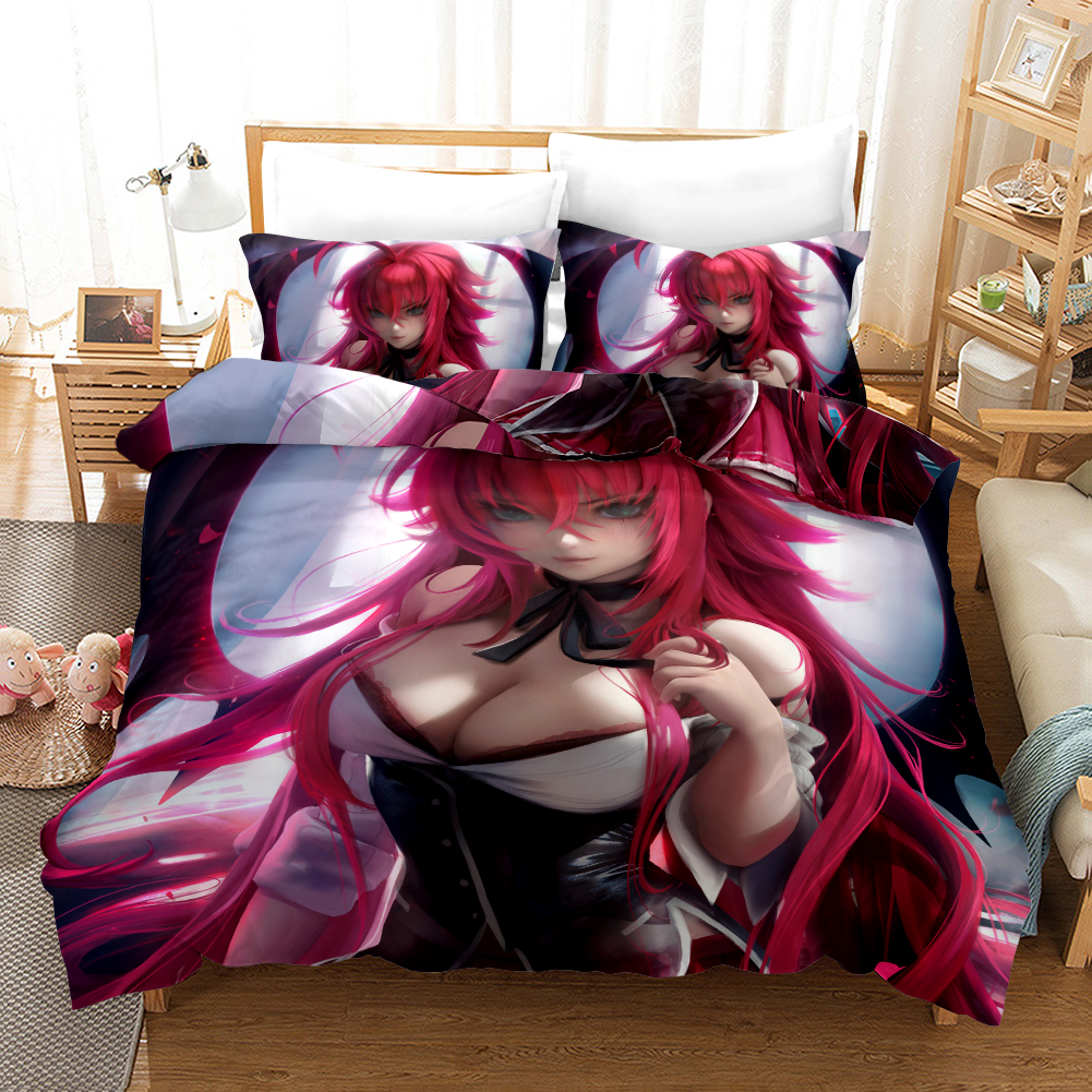 Red Haired Witch Duvet Cover and Pillowcase Set Bedding Set Red Haired Witch Duvet Cover and Pillowcase Set Bedding Set