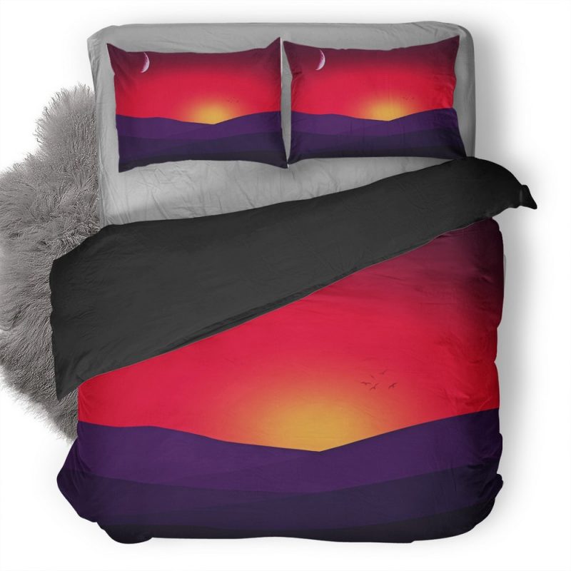 Red Mountains Sun Birds 74 Duvet Cover and Pillowcase Set Bedding Set Red Mountains Sun Birds 74 Duvet Cover and Pillowcase Set Bedding Set
