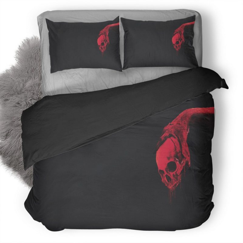 Red Skull To Duvet Cover and Pillowcase Set Bedding Set Red Skull To Duvet Cover and Pillowcase Set Bedding Set
