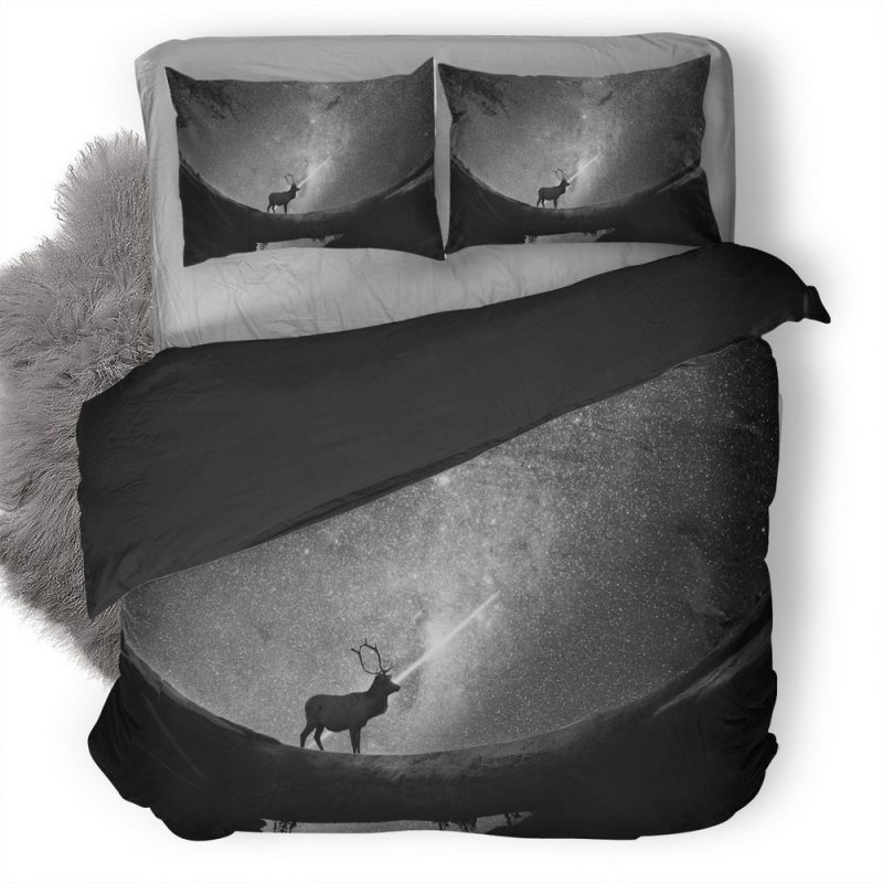Reindeer Shooting Star 45 Duvet Cover and Pillowcase Set Bedding Set Reindeer Shooting Star 45 Duvet Cover and Pillowcase Set Bedding Set