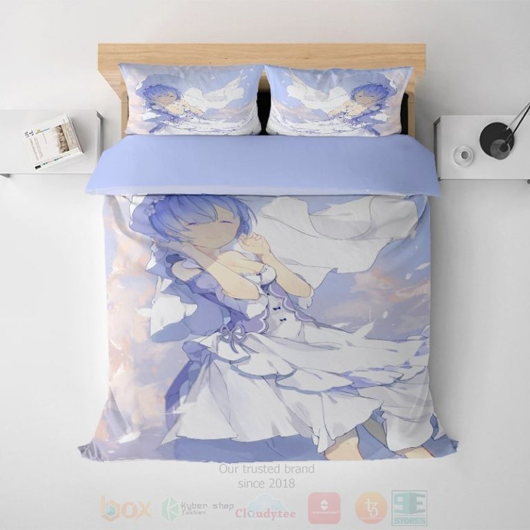 Rem-Re-Zero-Dream-Space-Anime-Girl-Brushed-Art-Bedding-Set-1