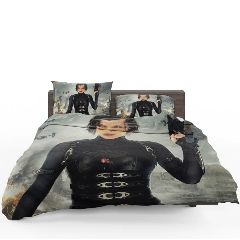 Resident Evil Retribution Woman Warrior Movie Bedding Set Resident Evil Retribution Woman Warrior Movie Bedding Set