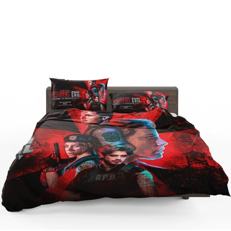 Resident Evil Welcome to Raccoon City Movie Poster Bedding Set Resident Evil Welcome to Raccoon City Movie Poster Bedding Set