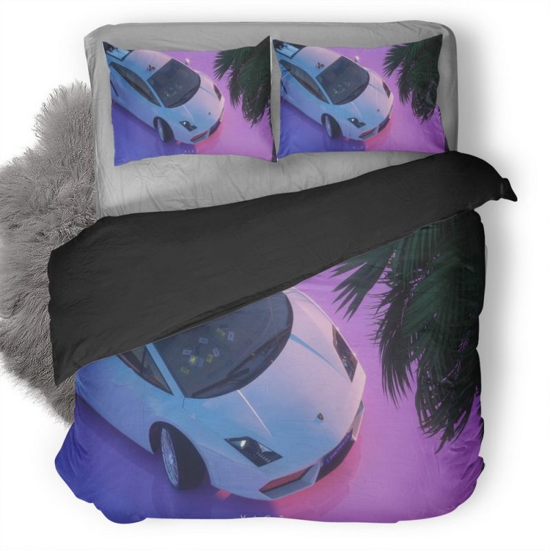 Retro Lamborghini Artwork R9 Duvet Cover and Pillowcase Set Bedding Set Retro Lamborghini Artwork R9 Duvet Cover and Pillowcase Set Bedding Set