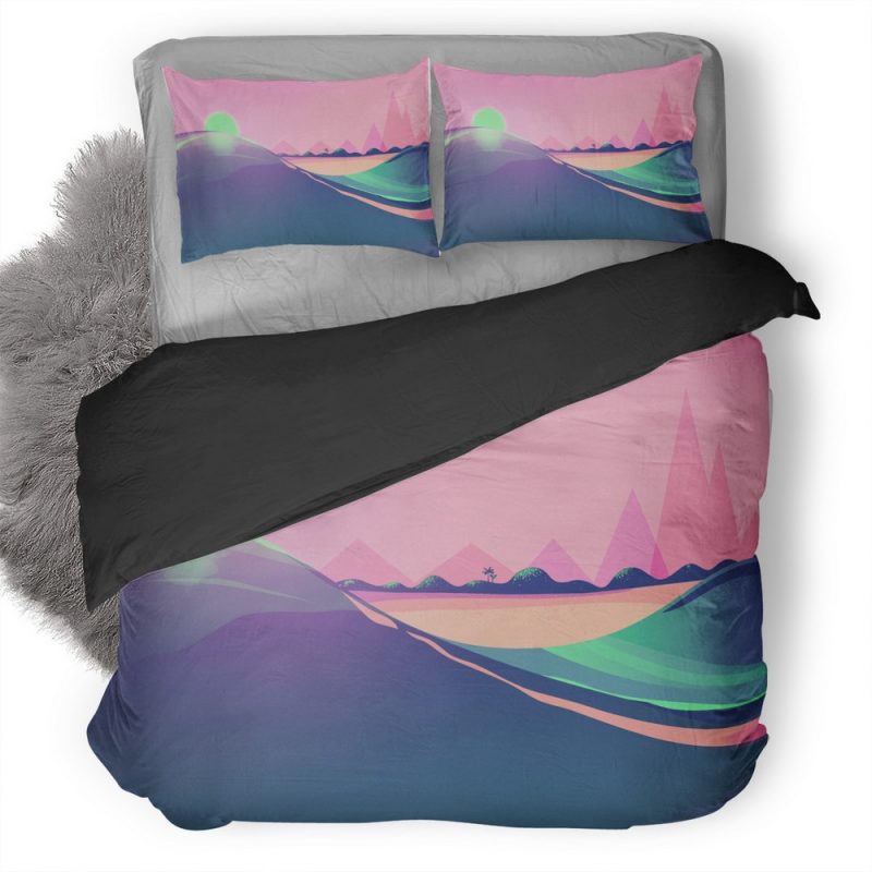 Retro Wave Artistic Wa Duvet Cover and Pillowcase Set Bedding Set Retro Wave Artistic Wa Duvet Cover and Pillowcase Set Bedding Set