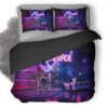 Retrowave Cyberpunk Car A6 Duvet Cover and Pillowcase Set Bedding Set