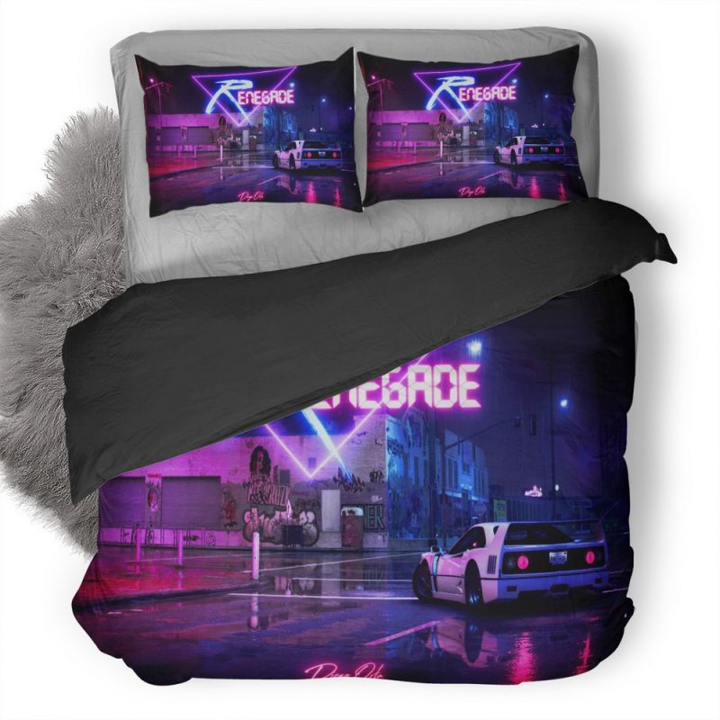 Retrowave Cyberpunk Car A6 Duvet Cover and Pillowcase Set Bedding Set Retrowave Cyberpunk Car A6 Duvet Cover and Pillowcase Set Bedding Set