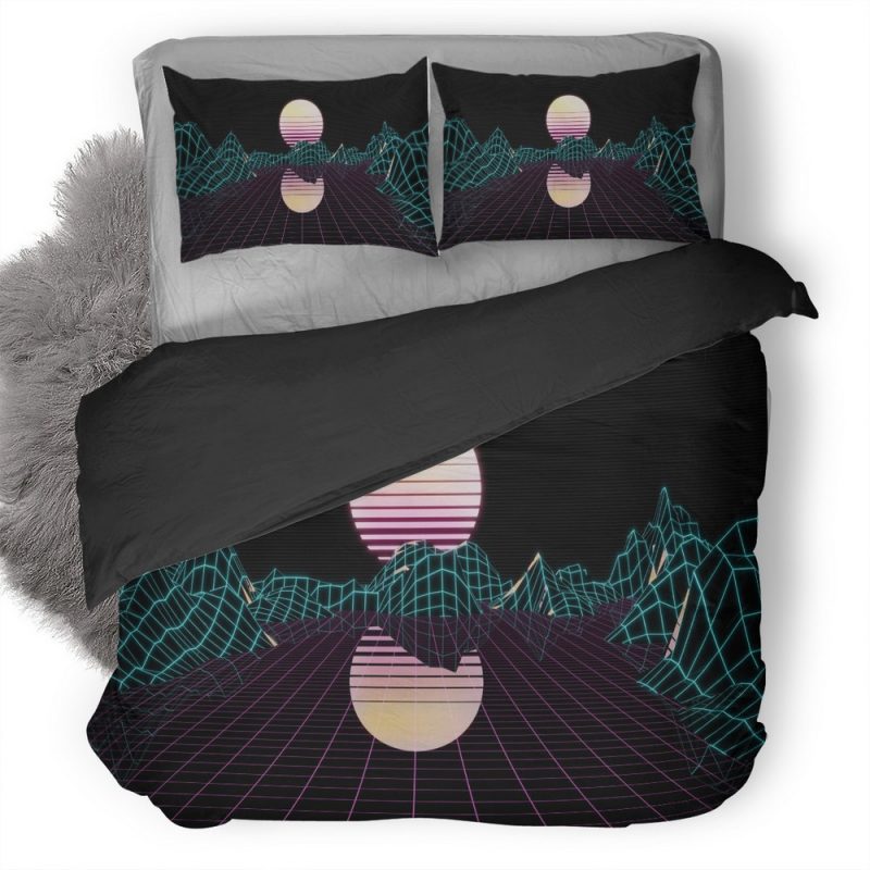 Retrowave Minimalist Gi Duvet Cover and Pillowcase Set Bedding Set Retrowave Minimalist Gi Duvet Cover and Pillowcase Set Bedding Set