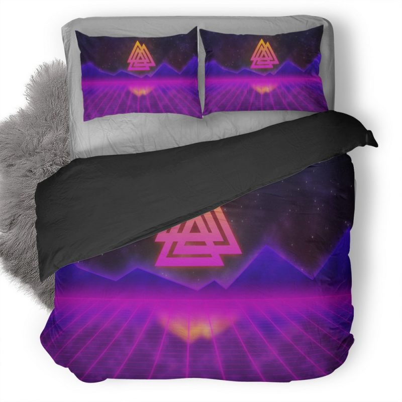 Retrowave Viking Tw Duvet Cover and Pillowcase Set Bedding Set Retrowave Viking Tw Duvet Cover and Pillowcase Set Bedding Set