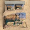 Rhinoceros Duvet Cover and Pillowcase Set Bedding Set