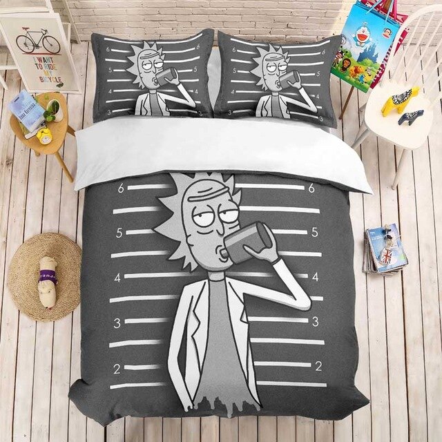 Rick And Morty? 2214 Duvet Cover and Pillowcase Set Bedding Set Rick And Morty? 2214 Duvet Cover and Pillowcase Set Bedding Set