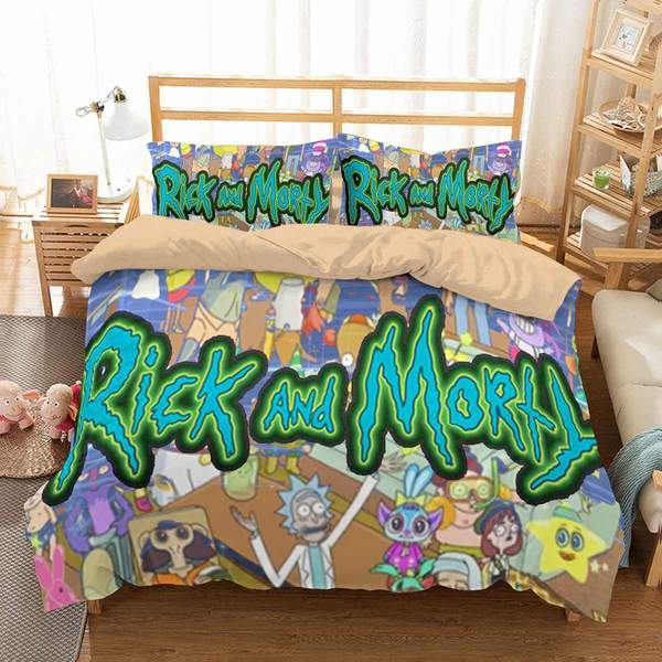 Rick And Morty Duvet Cover and Pillowcase Set Bedding Set 541 Rick And Morty Duvet Cover and Pillowcase Set Bedding Set 541