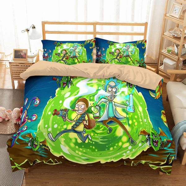 Rick And Morty Duvet Cover and Pillowcase Set Bedding Set 737 Rick And Morty Duvet Cover and Pillowcase Set Bedding Set 737