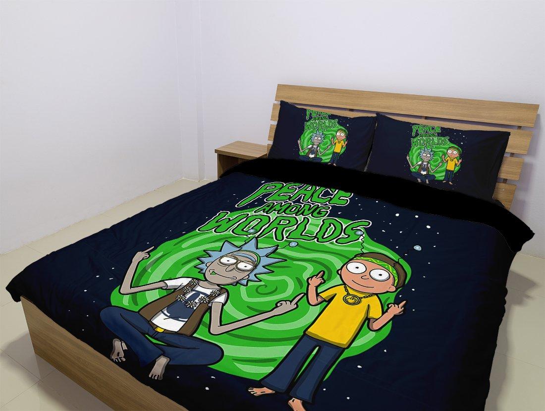 Rick Morty Duvet Cover and Pillowcase Set Bedding Set 1030 Rick Morty Duvet Cover and Pillowcase Set Bedding Set 1030