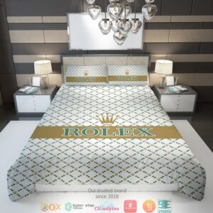 Rolex White Bedding Set