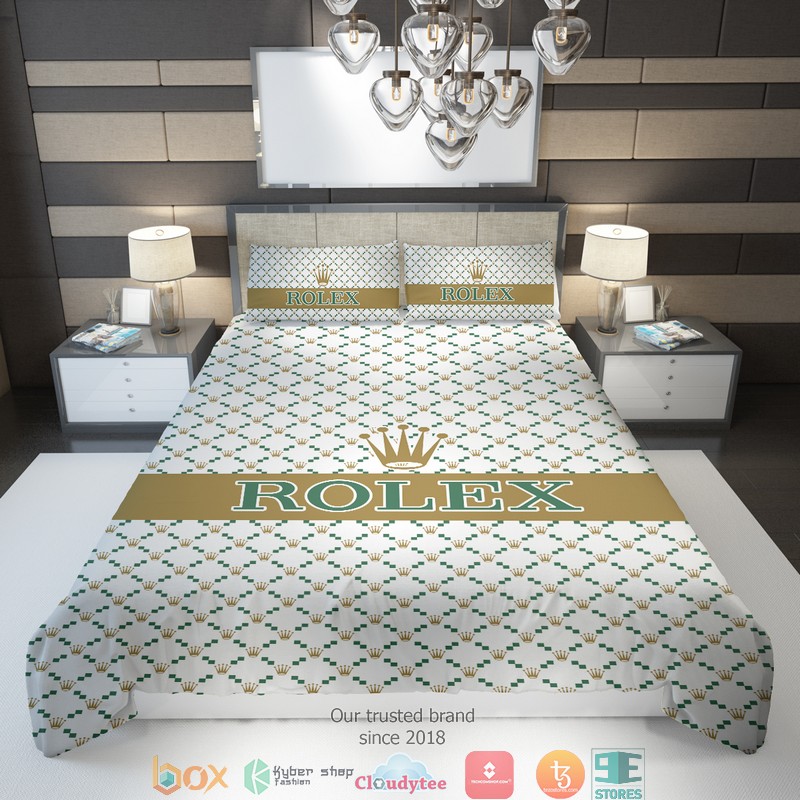 Rolex White Bedding Set Rolex White Bedding Set