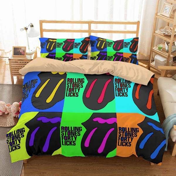 Rolling Stones Duvet Cover and Pillowcase Set Bedding Set Rolling Stones Duvet Cover and Pillowcase Set Bedding Set