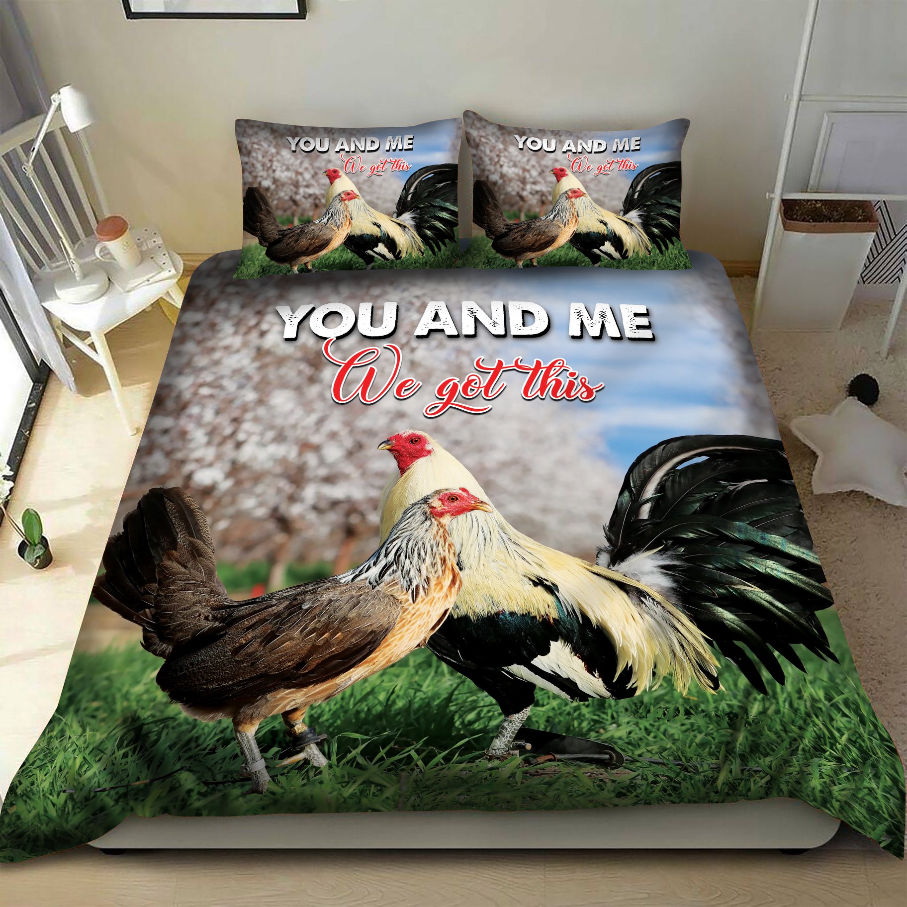 Rooster-You-And-Me-We-Got-This-Bedding-Set-1